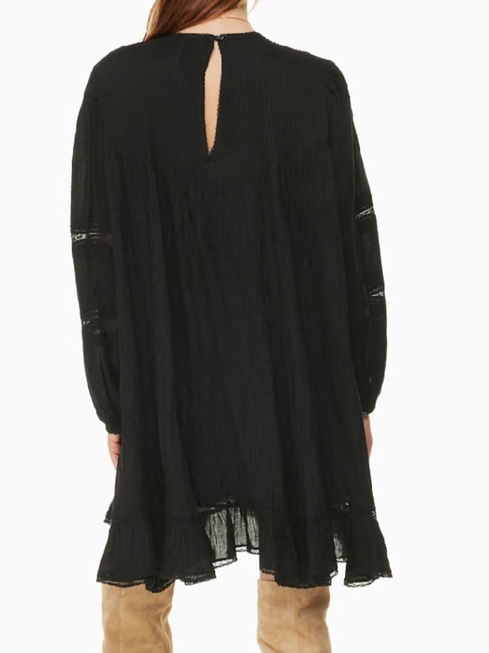 Aritzia Wilfred White Lightweight Pleated Tunic Tealight Dress 5642 - Picture 4 of 7